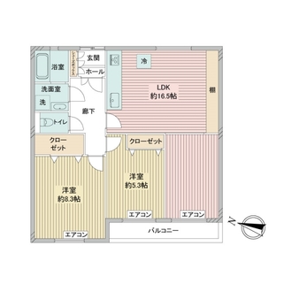 ベルハウス西谷の間取図