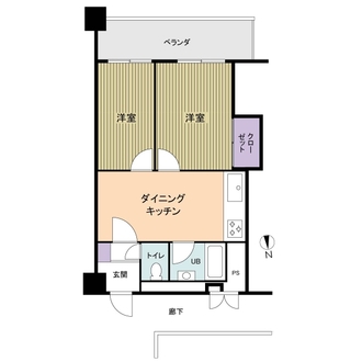 亀戸パークハイツの間取図