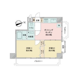 ライオンズマンション西早稲田の間取図