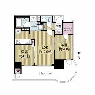 ラシュレ大阪同心の間取図