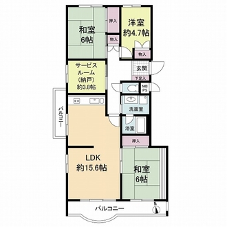 メゾン千里丘D棟の間取図