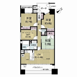 キングマンション大阪ベイの間取図