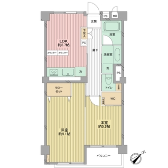 深川住宅Ｂ棟の間取図