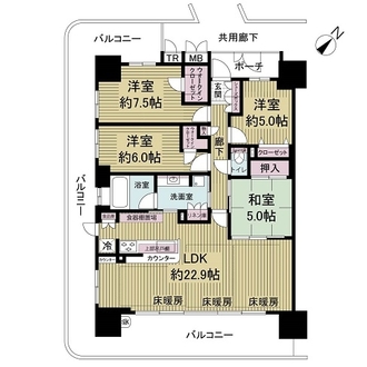 三国の川辺の森リバーガーデンの間取図