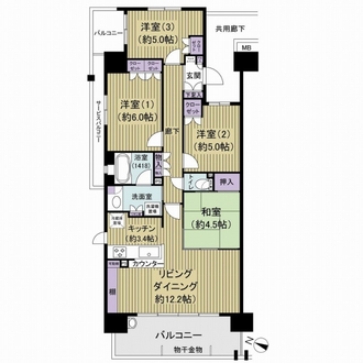 ルネ蘇我ディアパークの間取図