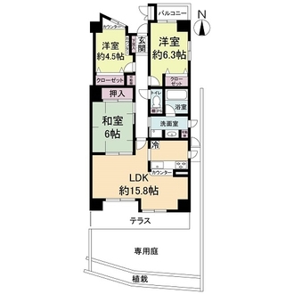 グランドメゾン西宮能登町の間取図