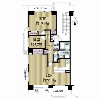 ベル・パークシティ画地ＩＩＨ棟の間取図