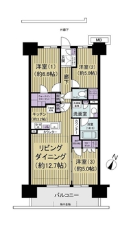 オーベルグランディオ平井の間取図
