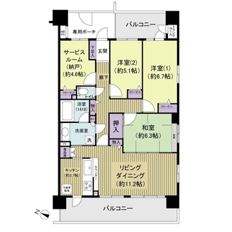 ライオンズマンション小岩プラザの間取図