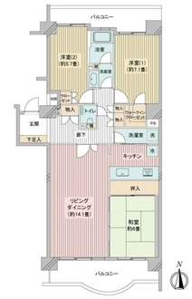 ガーデンハイツ小平２番館の間取図