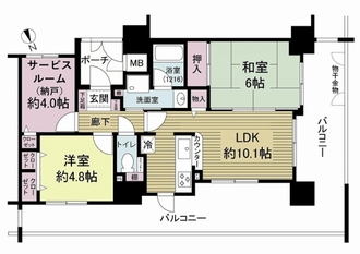ペルル加島の間取図