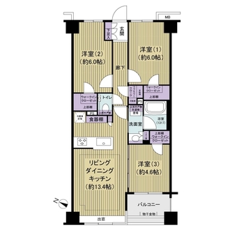 プレシス篠崎の間取図
