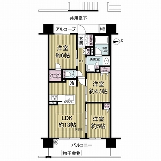 プレサンスロジェ住之江レジデンスの間取図