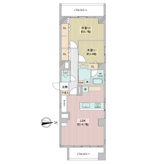パシフィック目白マンションの間取図