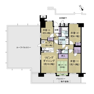 ルネサンスアリーナ稲毛の間取図