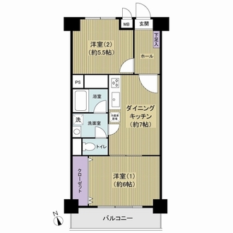 ライオンズマンション両国の間取図