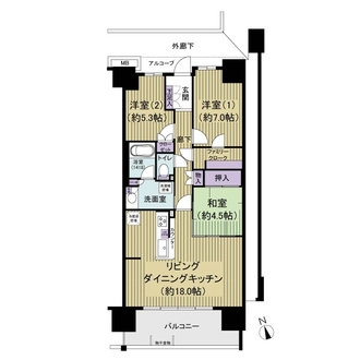 ユトリシア五番街の間取図