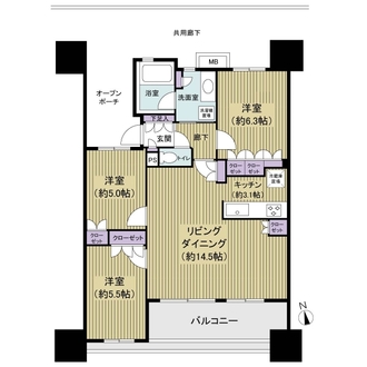 ソルフィエスタラプレの間取図