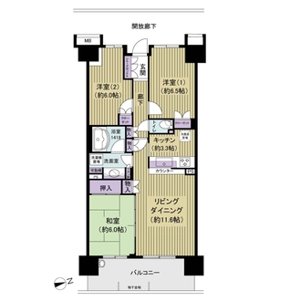 ハーバーレジデンスの間取図