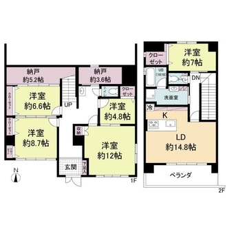 ユニーブル瑞穂マンションの間取図