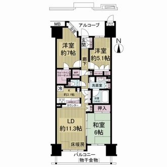 東京ビューマークスの間取図