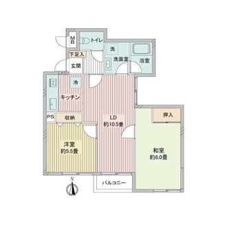 トラスティ若宮の間取図