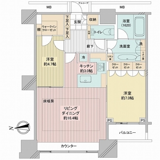 高輪ザ・レジデンスの間取図