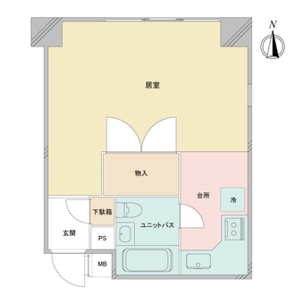 ライオンズマンション代々木の間取図