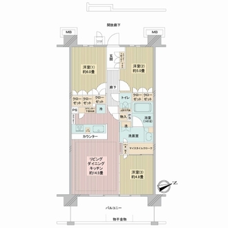 ルネ横浜戸塚の間取図