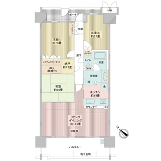 東京サーハウスガーデンポートの間取図