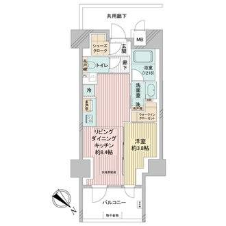 ソルティア新横浜の間取図