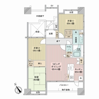 ゼファー葛西ステーションフロントの間取図