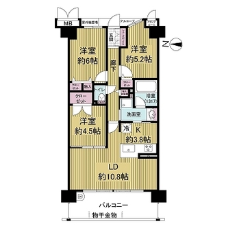 メロディーハイムジェイズコートの間取図