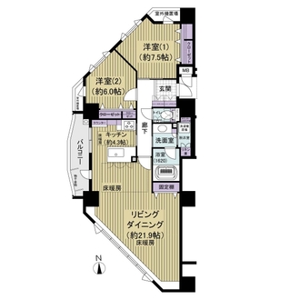 ＣＬＵＢ　ＴＨＥ．大濠二丁目の間取図