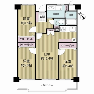シティハイツ古川橋の間取図