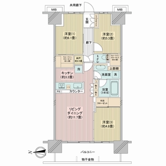 リビオシティ・ルネ葛西の間取図