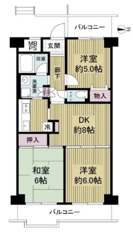 エクセラート八尾の間取図