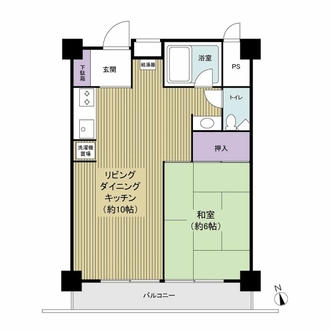 松江マンションの間取図