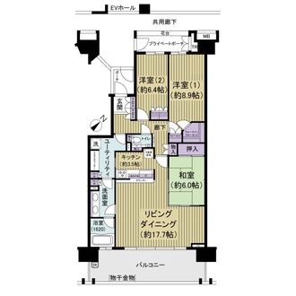 セレナヴィータ新浦安Ｄ棟の間取図