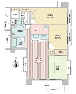 ダイアパレス横浜南ヒルサイドの間取図