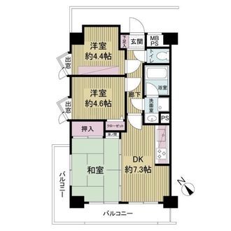 ライオンズマンション立石第三の間取図