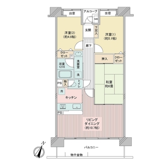 ダイアパレス湘南ライフタウンＩＩＩの間取図