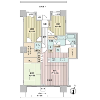 パークハウスさいたま新都心　ＭＩＤ　ＴＯＷＥＲの間取図