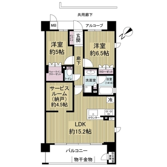 レ・ジェイド西宮北口樋ノ口町の間取図