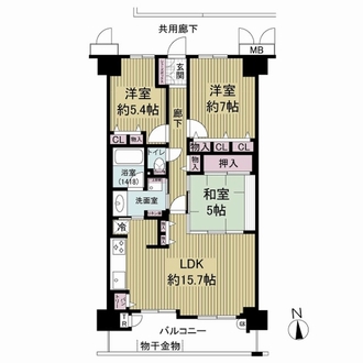 エンゼルフィールズ枚方公園の間取図