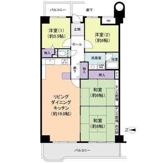 シティライフ逆瀬川Ｉの間取図