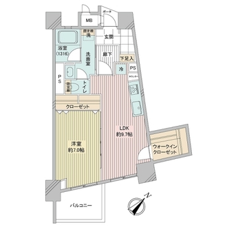 山下公園ハイツの間取図