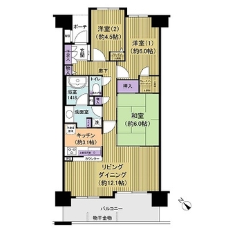 ゼファーヒルズ松戸フィオリーナの間取図