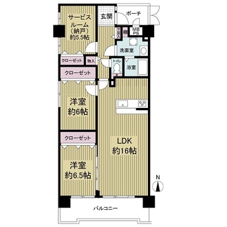 コスモハイツ新大阪２番館の間取図