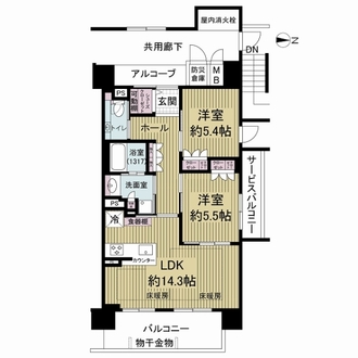 サンミット大日の間取図